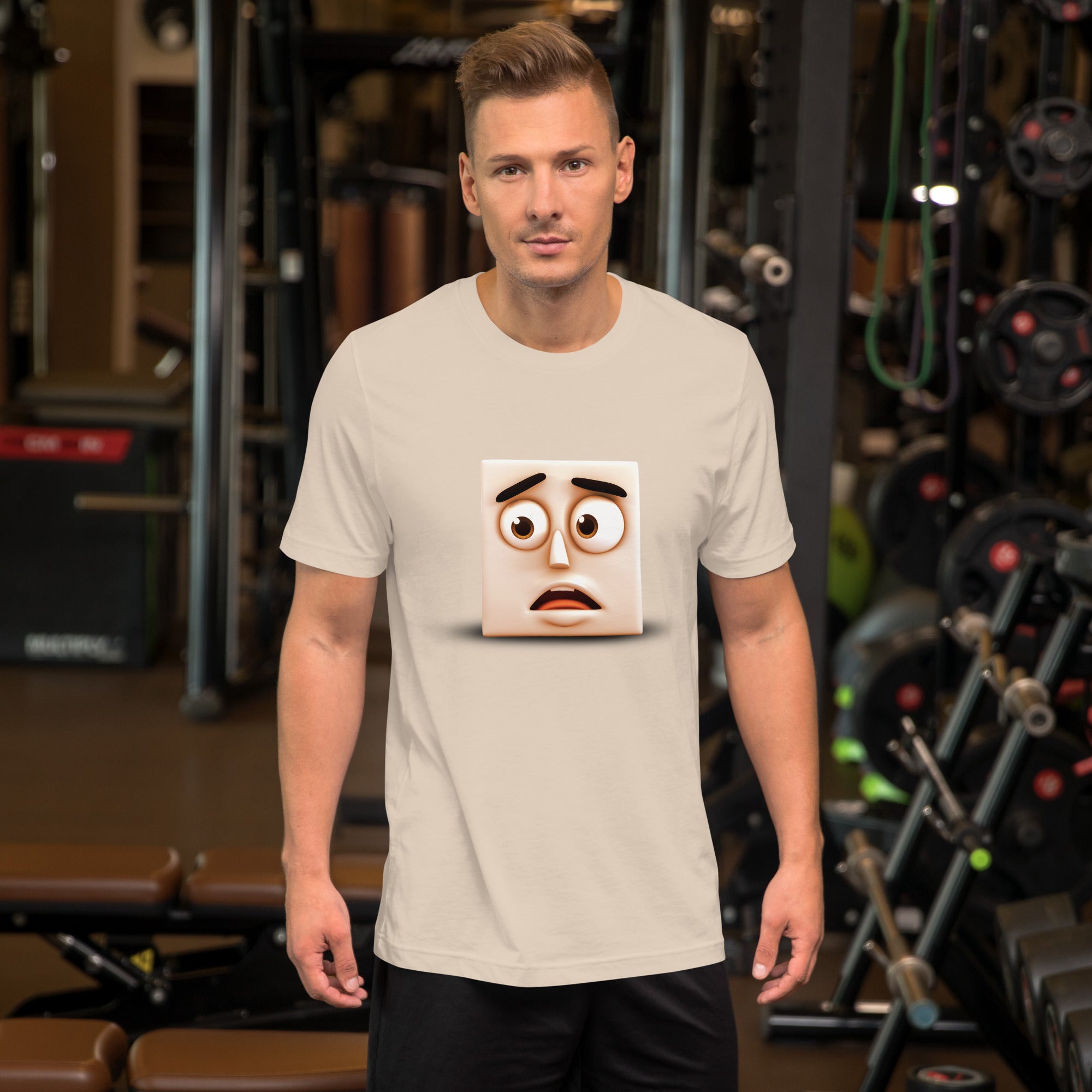 Unisex T-Shirt with Crying Emoji Design