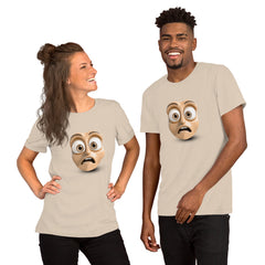 Stylish pizza emoji unisex staple t-shirt in various sizes