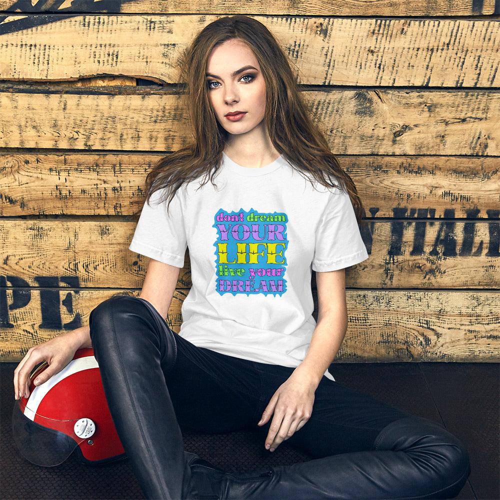 Futuristic Digital Typography Unisex Staple T-Shirts - Beyond T-shirts