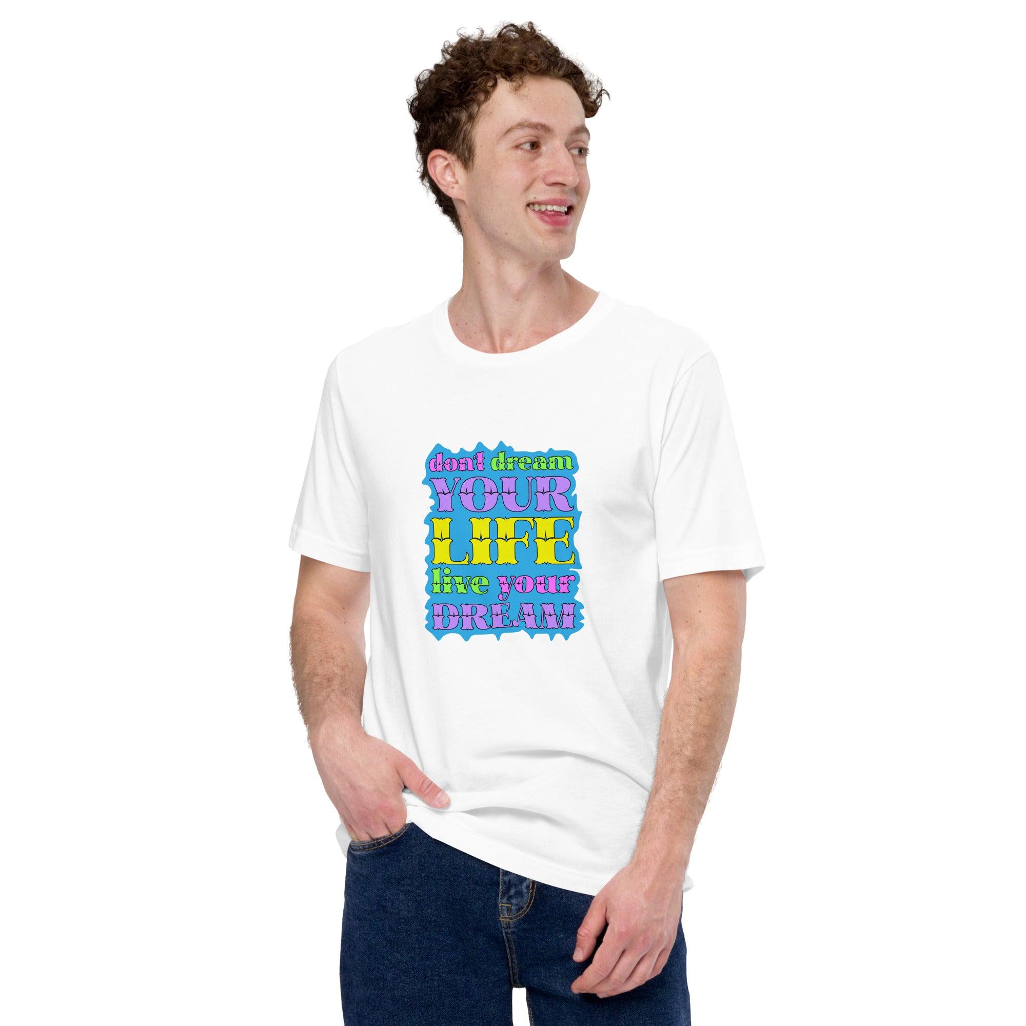 Futuristic Digital Typography Unisex Staple T-Shirts - Beyond T-shirts