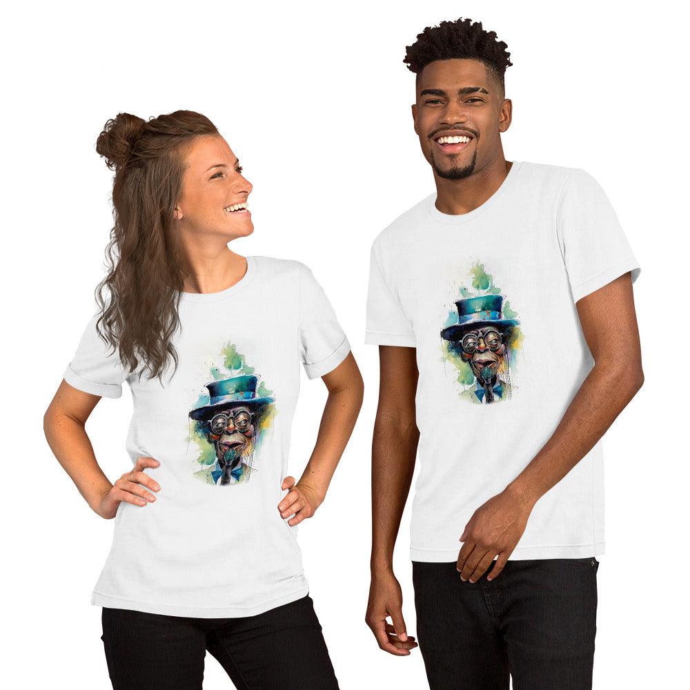Exaggerated Elegance Unisex Caricature Tee - Beyond T-shirts