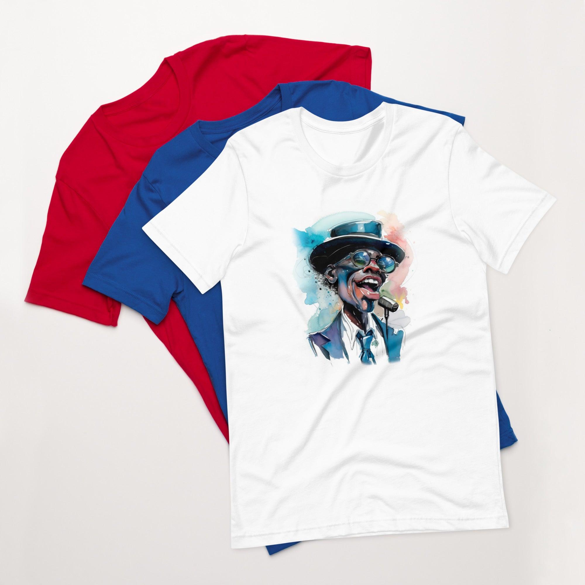 Artistic Amusement: Unisex Playful Portrait Tee - Beyond T-shirts