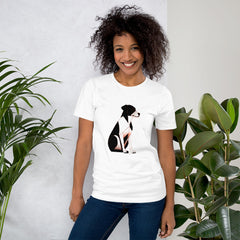 Canine's Playful Pounce Unisex T-Shirt