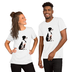 Canine's Playful Pounce Unisex T-Shirt