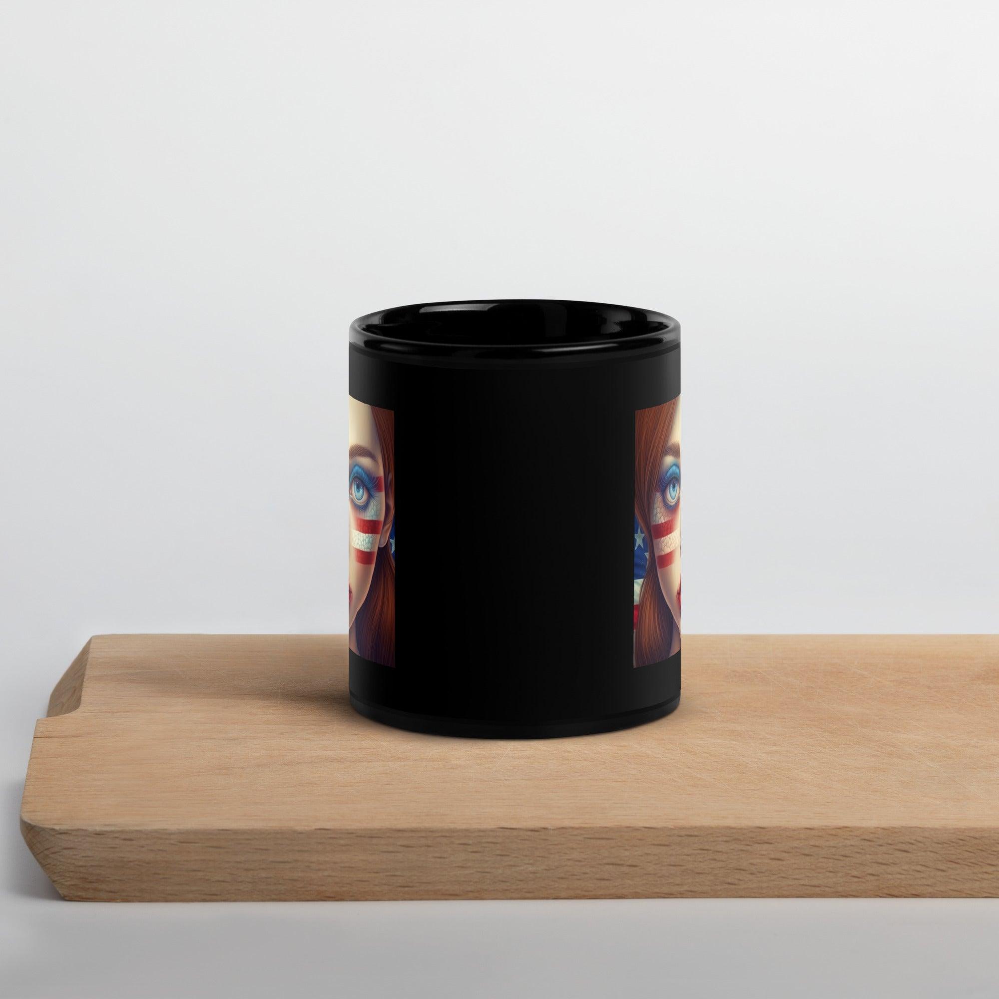 United We Stand Black Glossy Mug - Beyond T-shirts