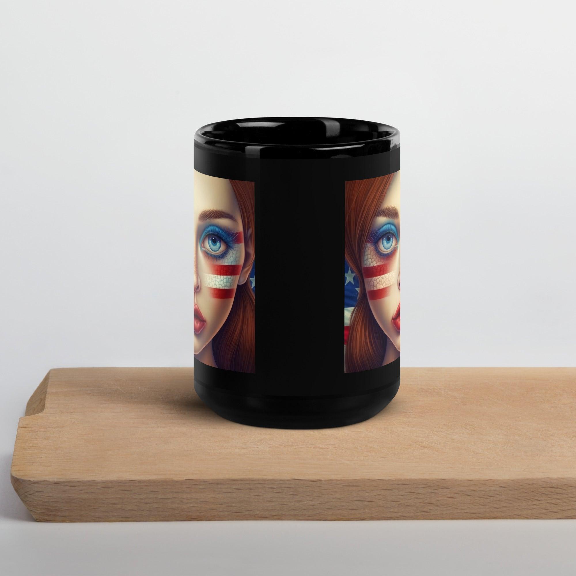 United We Stand Black Glossy Mug - Beyond T-shirts