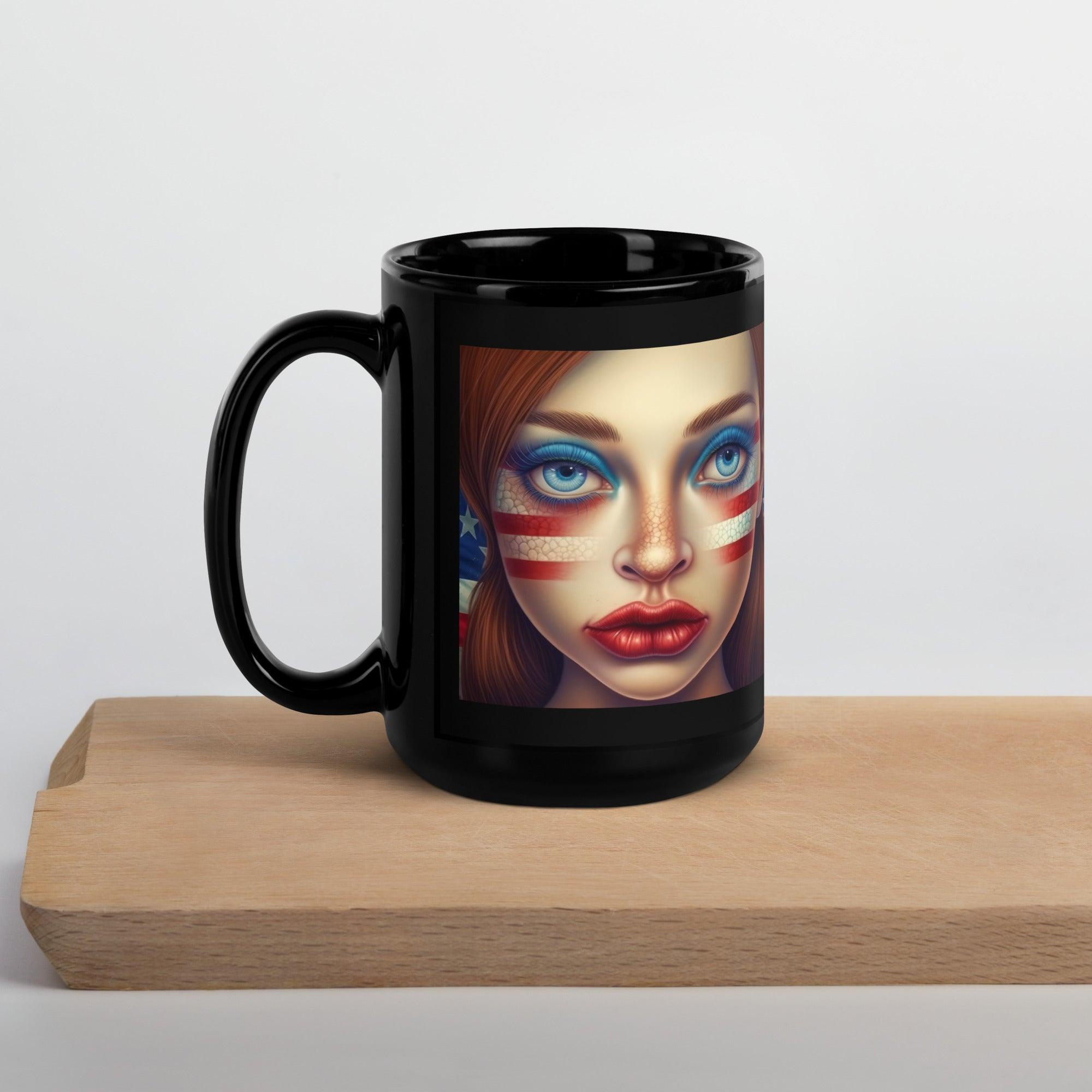 United We Stand Black Glossy Mug - Beyond T-shirts