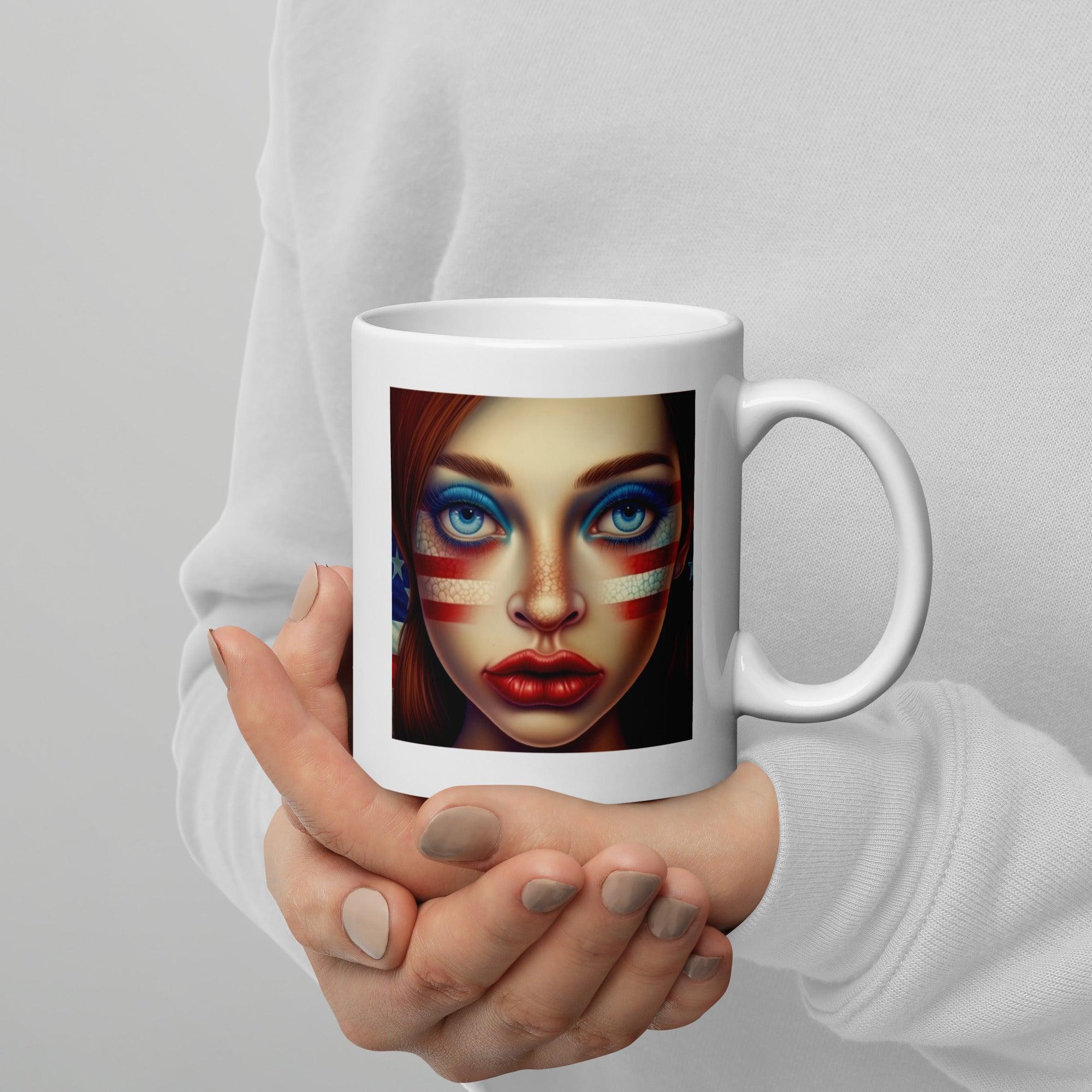 United We Stand White Glossy Mug - Beyond T-shirts