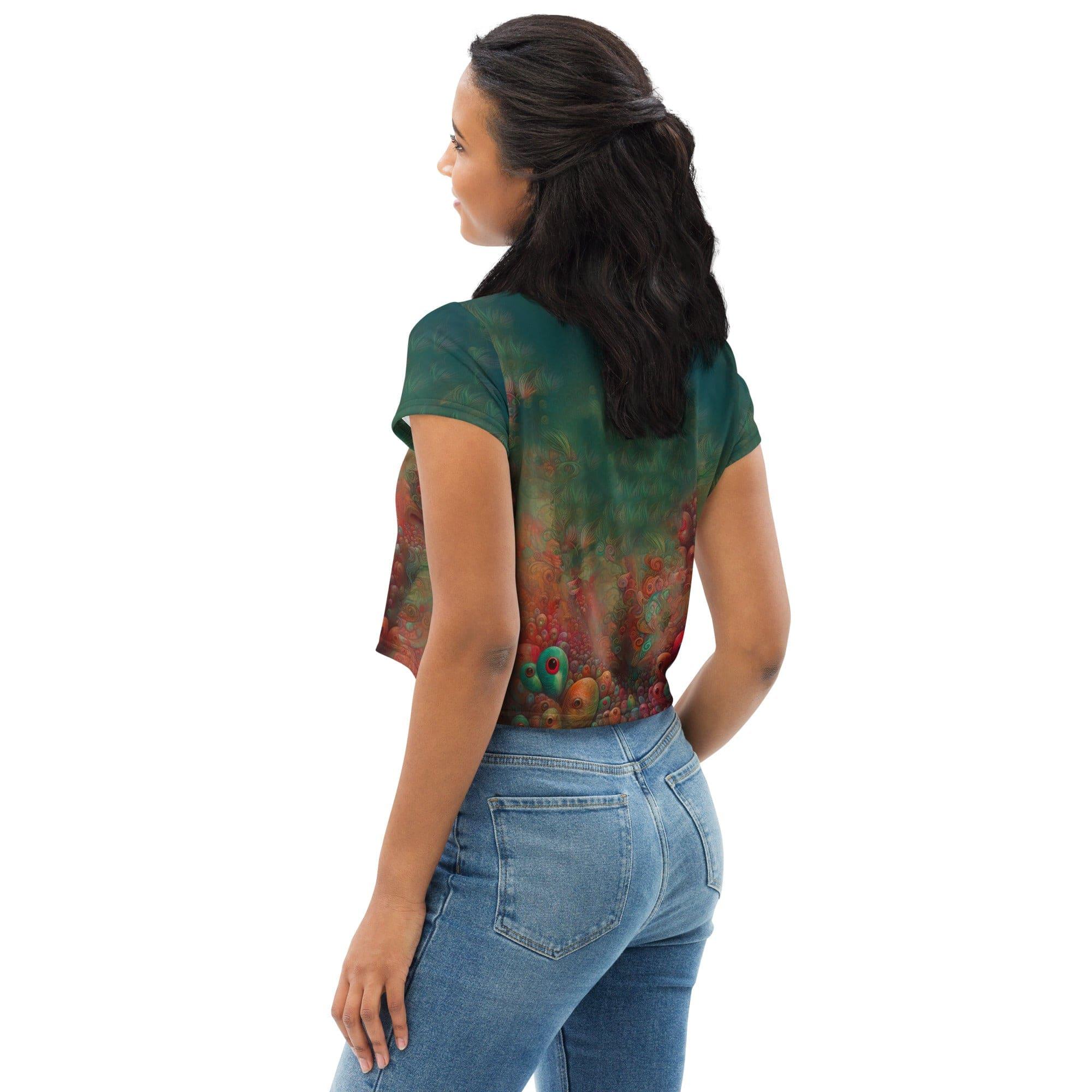 Urban Jungle All-Over Print Crop Tee - Beyond T-shirts