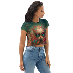 Urban Jungle All-Over Print Crop Tee - Beyond T-shirts