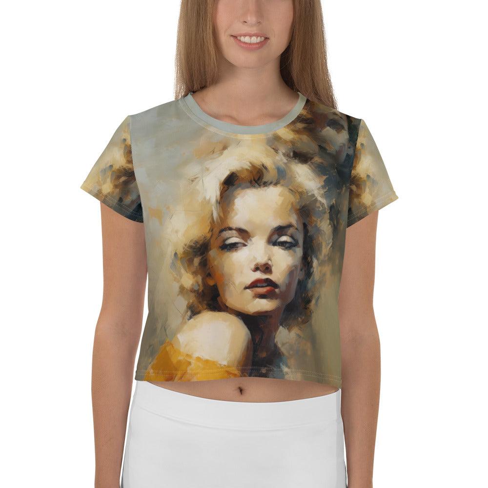 Urban Sketches All-Over Print Crop Tee - Beyond T-shirts