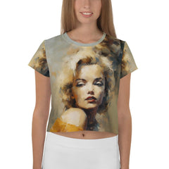 Urban Sketches All-Over Print Crop Tee - Beyond T-shirts