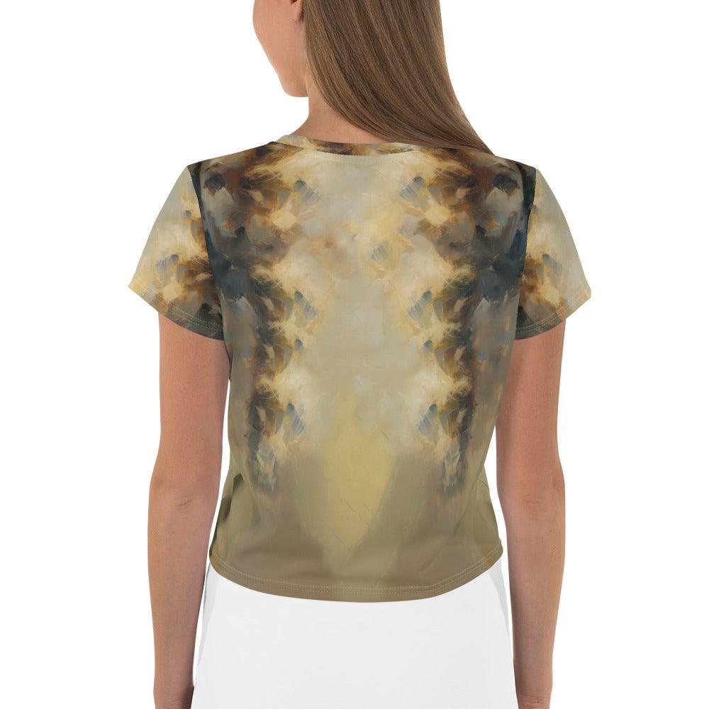 Urban Sketches All-Over Print Crop Tee - Beyond T-shirts