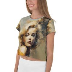 Urban Sketches All-Over Print Crop Tee - Beyond T-shirts