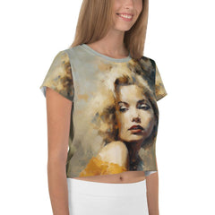 Urban Sketches All-Over Print Crop Tee - Beyond T-shirts