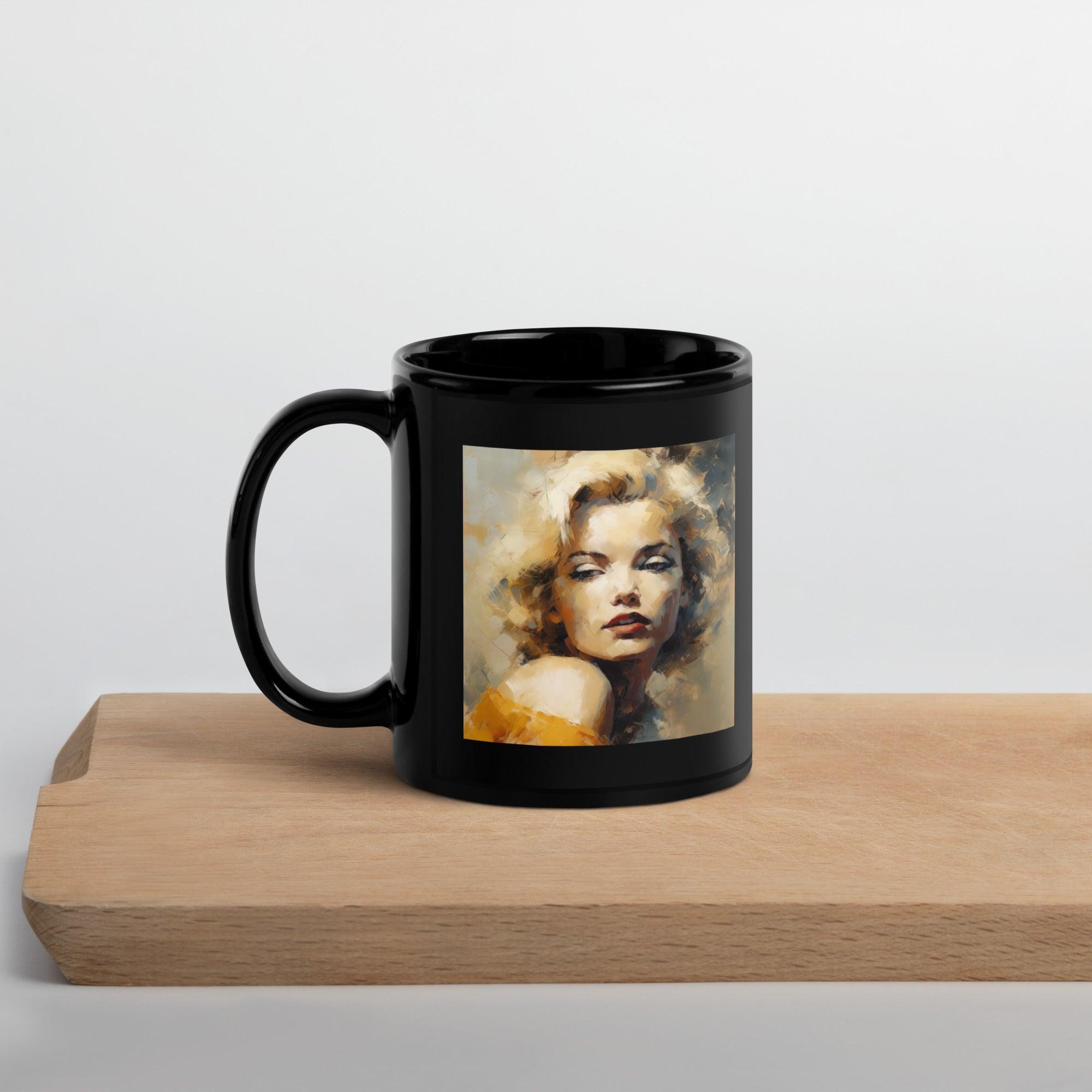 Urban Sketches Black Glossy Mug - Beyond T-shirts