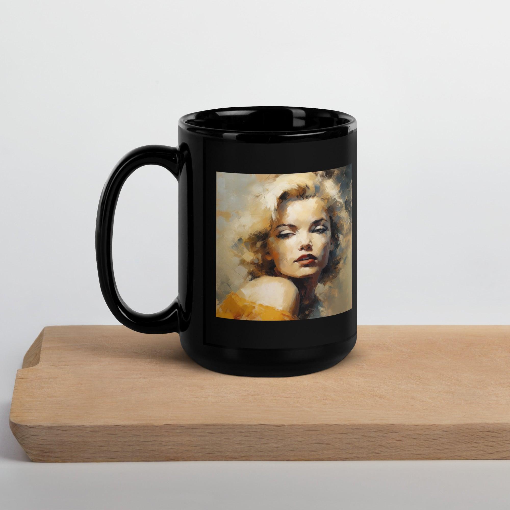 Urban Sketches Black Glossy Mug - Beyond T-shirts