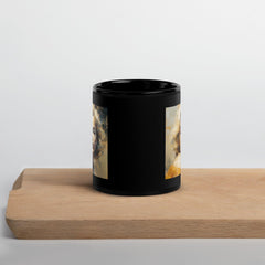 Urban Sketches Black Glossy Mug - Beyond T-shirts