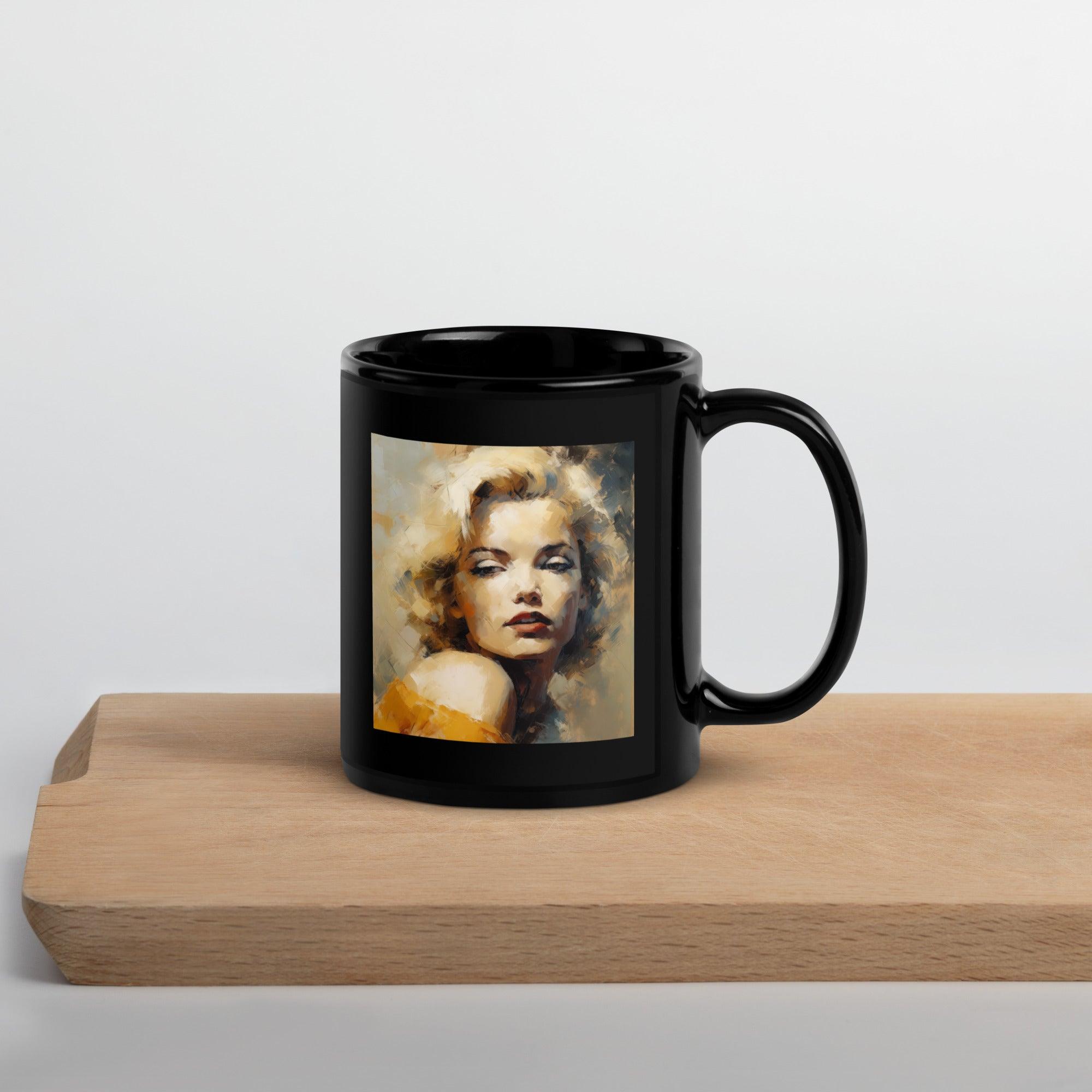 Urban Sketches Black Glossy Mug - Beyond T-shirts