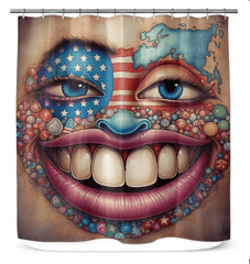 USA Unleashed Shower Curtain - Beyond T-shirts