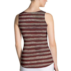 USA Up Close Sublimation Cut & Sew Tank Top - Beyond T-shirts