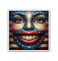 USA Up Close Wrapped Canvas - Beyond T-shirts