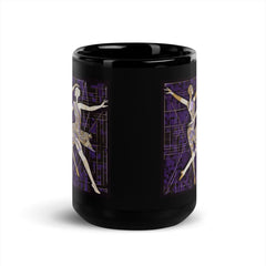 Vibrant Feminine Movement Style Black Glossy Mug - Beyond T-shirts