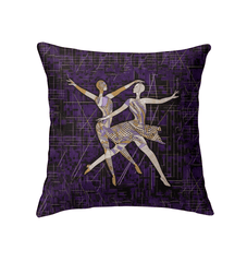 Colorful indoor pillow with vibrant feminine design for stylish interiors