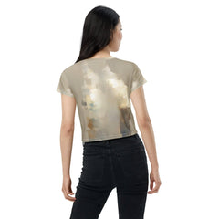 Vibrant Soundscapes All-Over Print Crop Tee - Beyond T-shirts