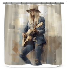 Vibrant Soundscapes Shower Curtain - Beyond T-shirts