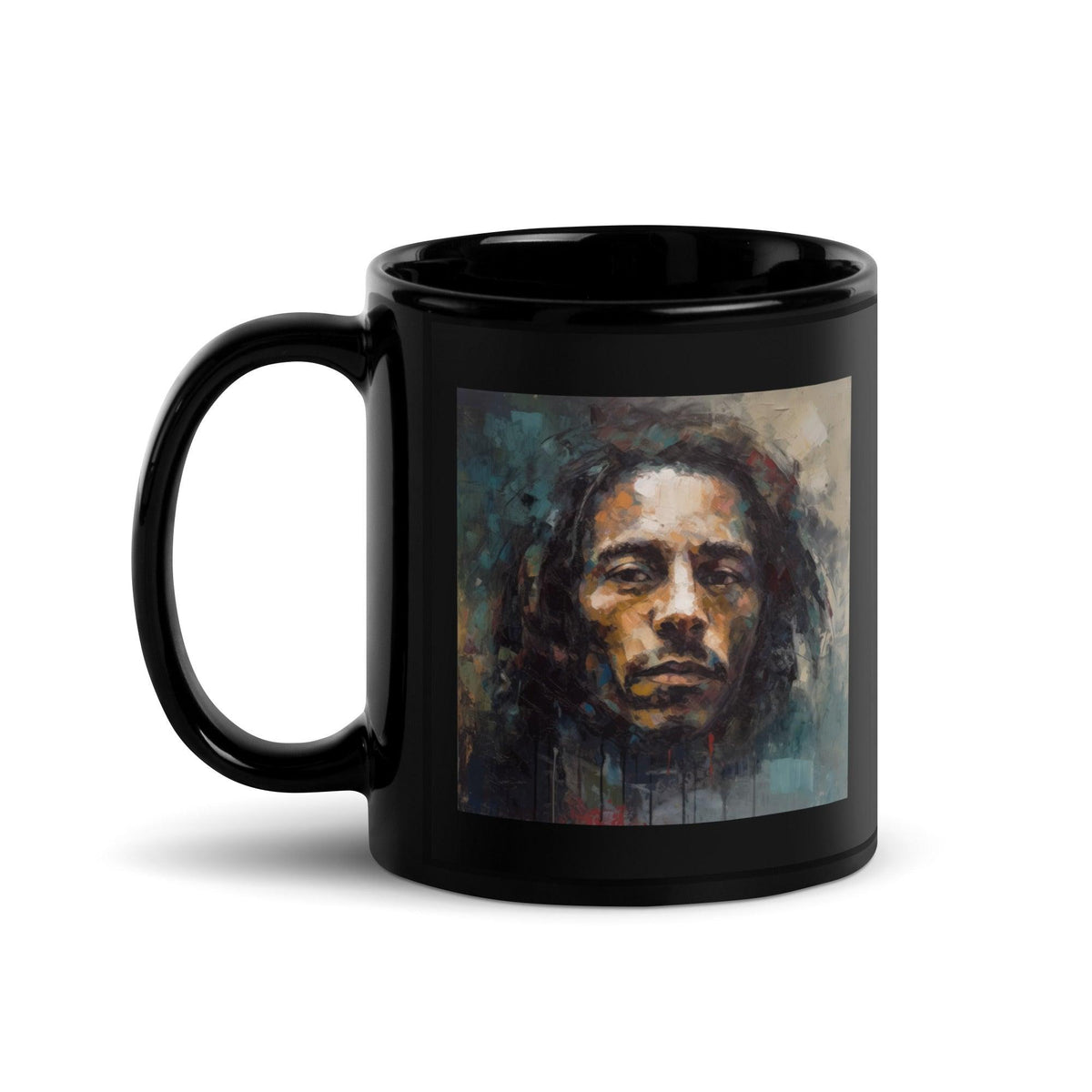 Vibrant Vibes Black Glossy Mug - Beyond T-shirts