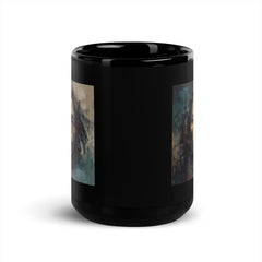 Vibrant Vibes Black Glossy Mug - Beyond T-shirts