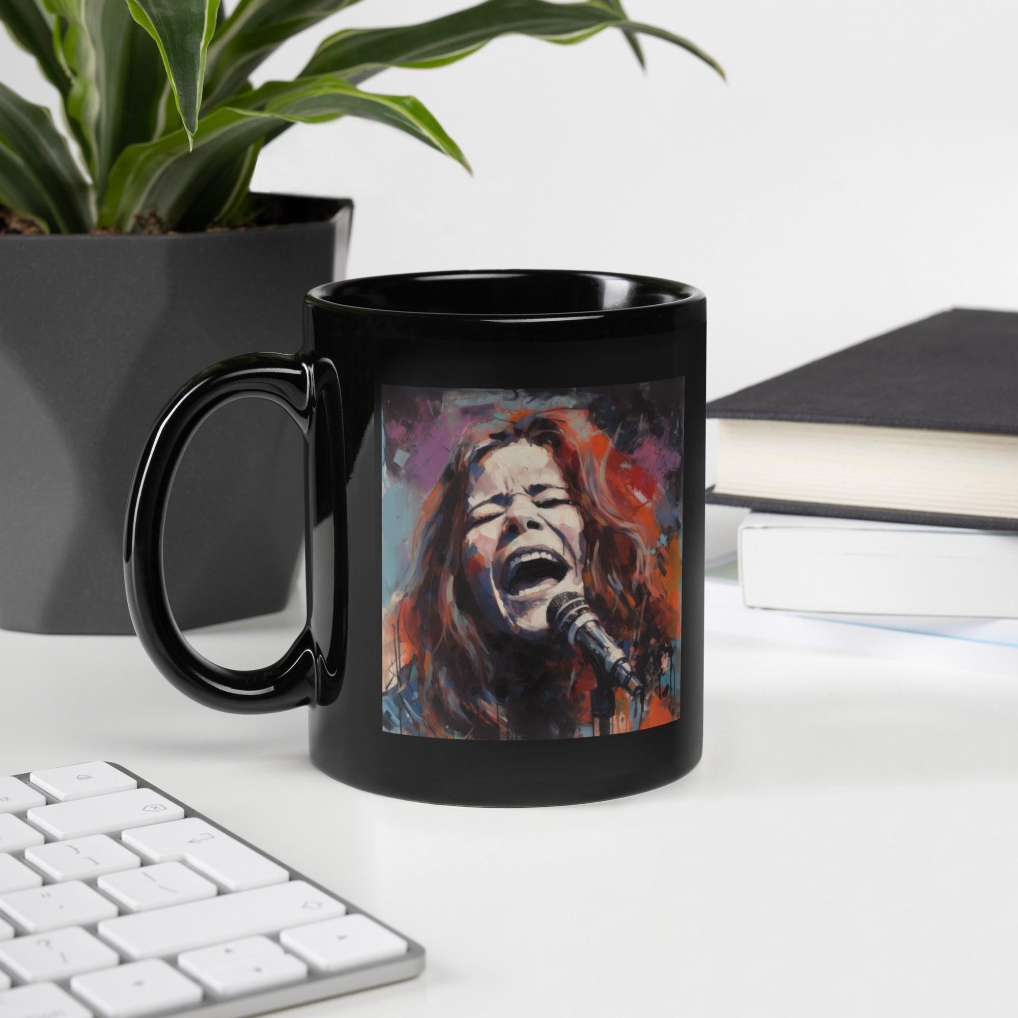 Vibrant Visions Black Glossy Mug - Beyond T-shirts