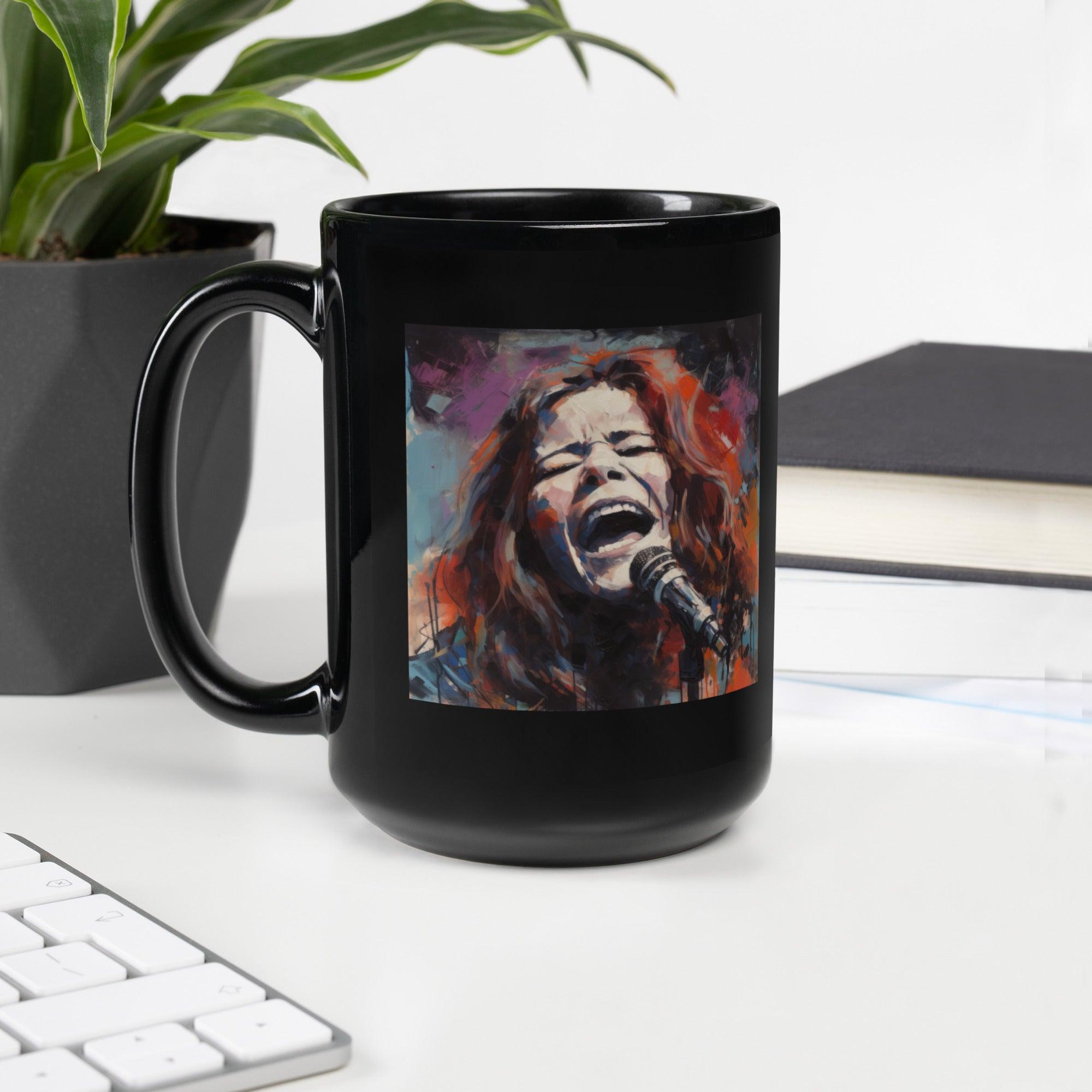 Vibrant Visions Black Glossy Mug - Beyond T-shirts