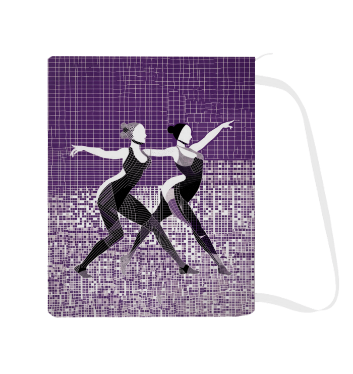 Durable dance attire laundry bag in vibrant design