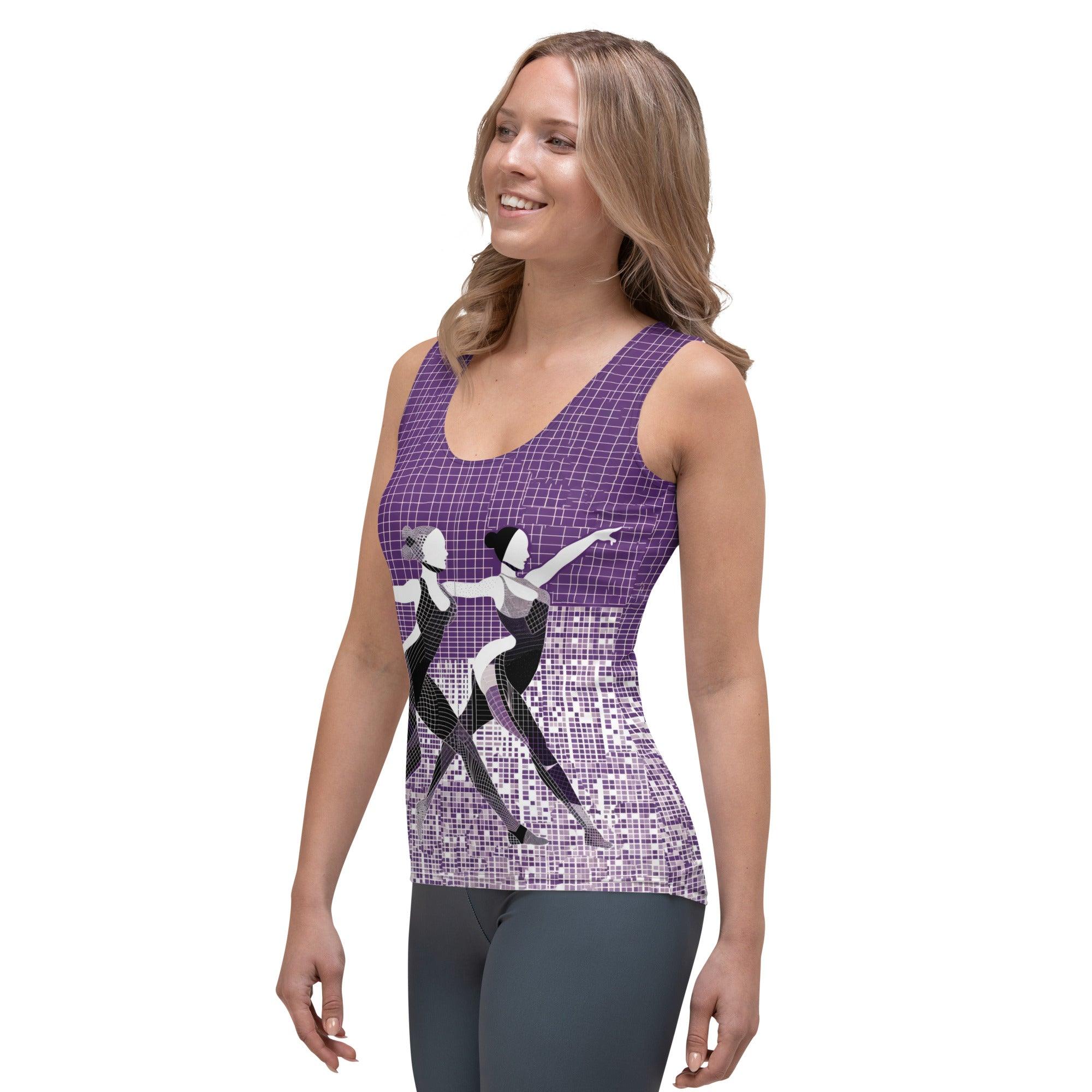 Vibrant Women's Dance Attire Sublimation Cut & Sew Tank Top - Beyond T-shirts