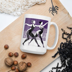 Vibrant Women's Dance Attire White Glossy Mug - Beyond T-shirts