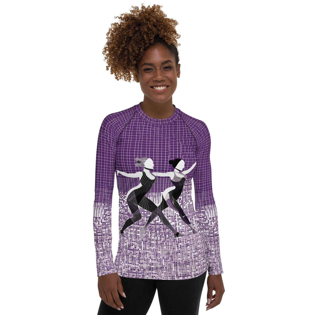 Vibrant Women's Dance Attire Women's Rash Guard - Beyond T-shirts