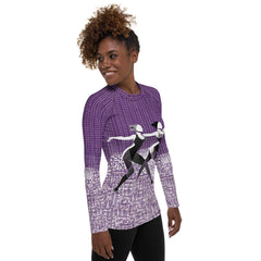 Vibrant Women's Dance Attire Women's Rash Guard - Beyond T-shirts