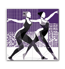 Vibrant Women s Dance Attire Wrapped Canvas - Beyond T-shirts