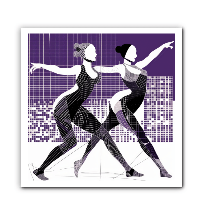 Vibrant Women s Dance Attire Wrapped Canvas - Beyond T-shirts