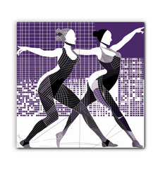 Vibrant Women s Dance Attire Wrapped Canvas - Beyond T-shirts