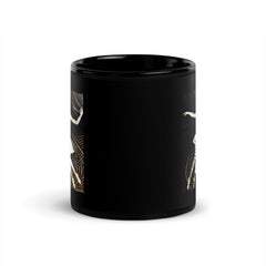 Vibrant Women's Dance Elegance Black Glossy Mug - Beyond T-shirts