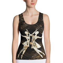 Vibrant Women's Dance Elegance Sublimation Cut & Sew Tank Top - Beyond T-shirts