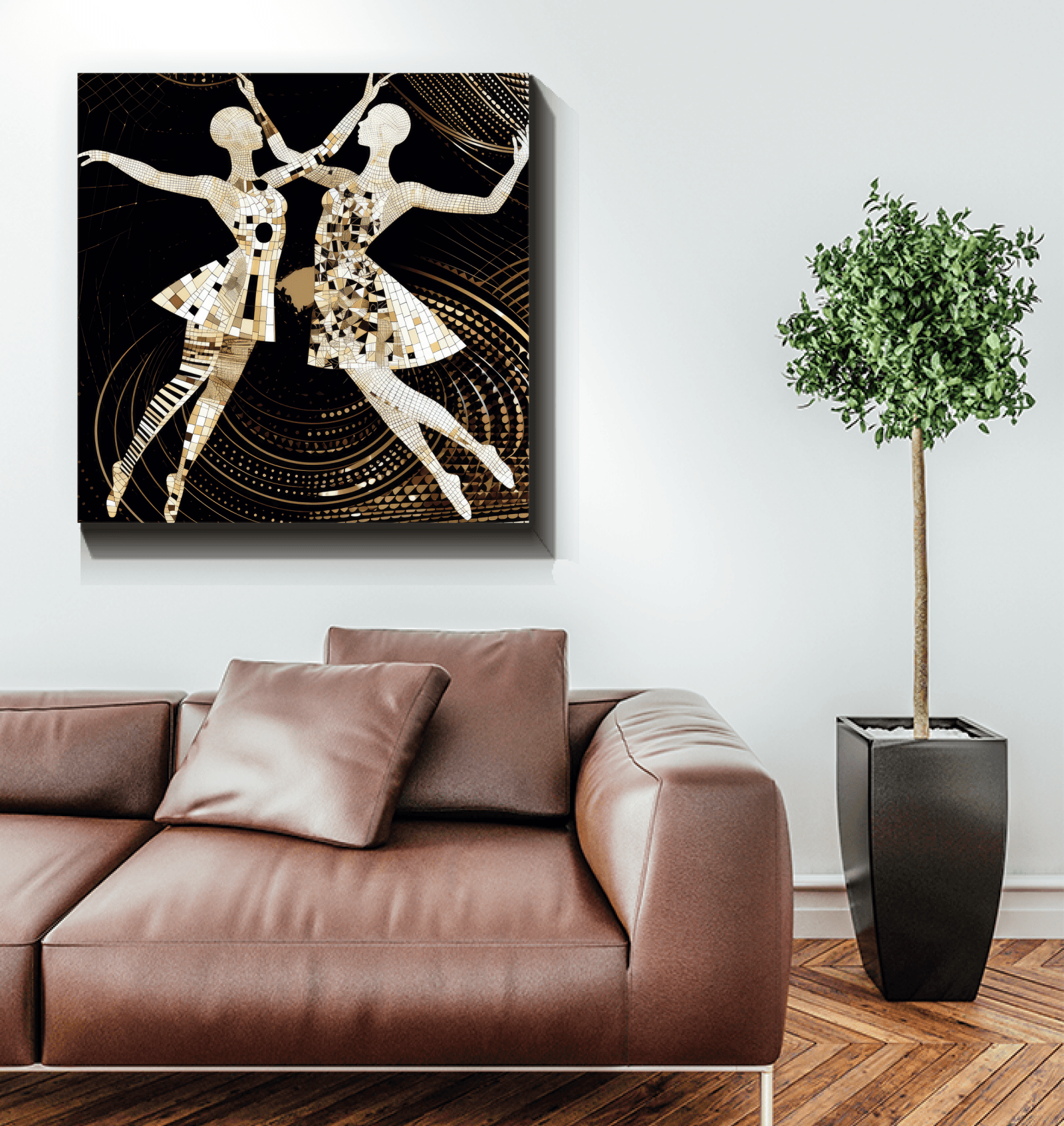 Vibrant Women s Dance Elegance Wrapped Canvas - Beyond T-shirts