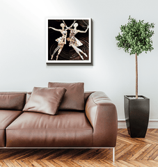 Vibrant Women s Dance Elegance Wrapped Canvas - Beyond T-shirts