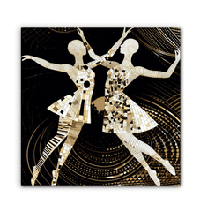 Vibrant Women s Dance Elegance Wrapped Canvas - Beyond T-shirts