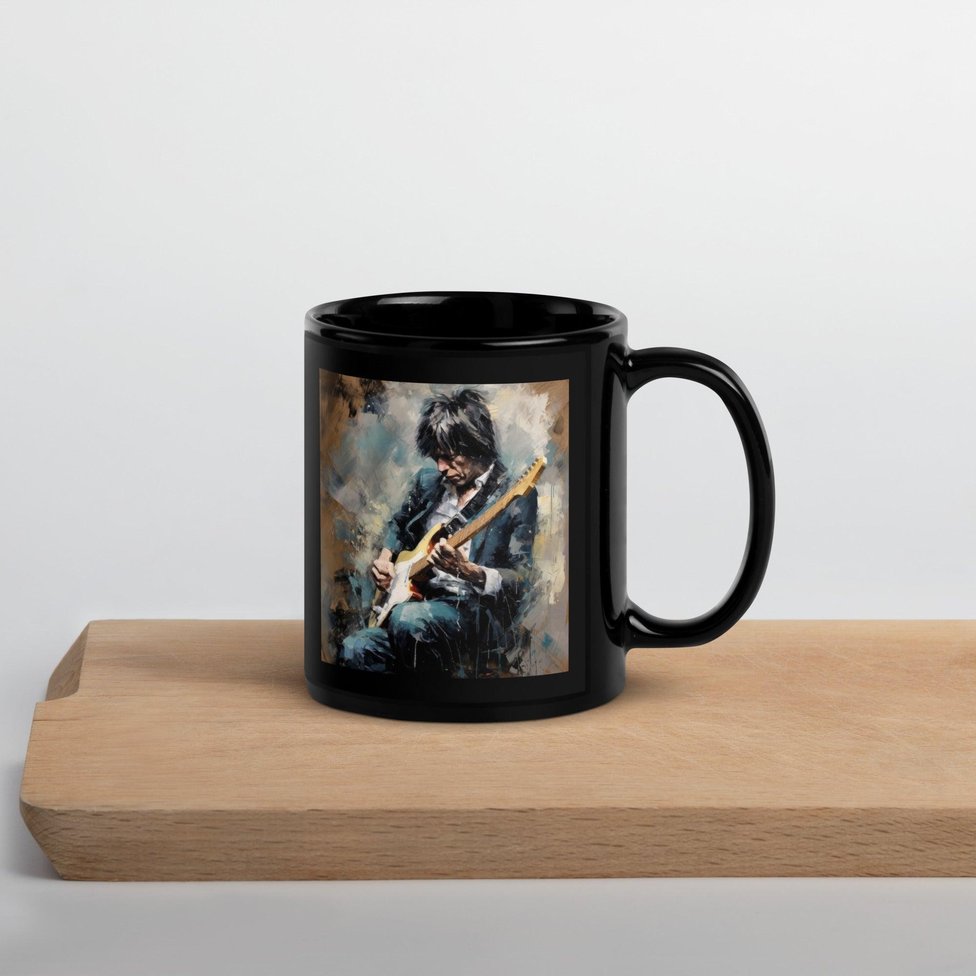 Virtuoso Voyage Black Glossy Mug - Beyond T-shirts