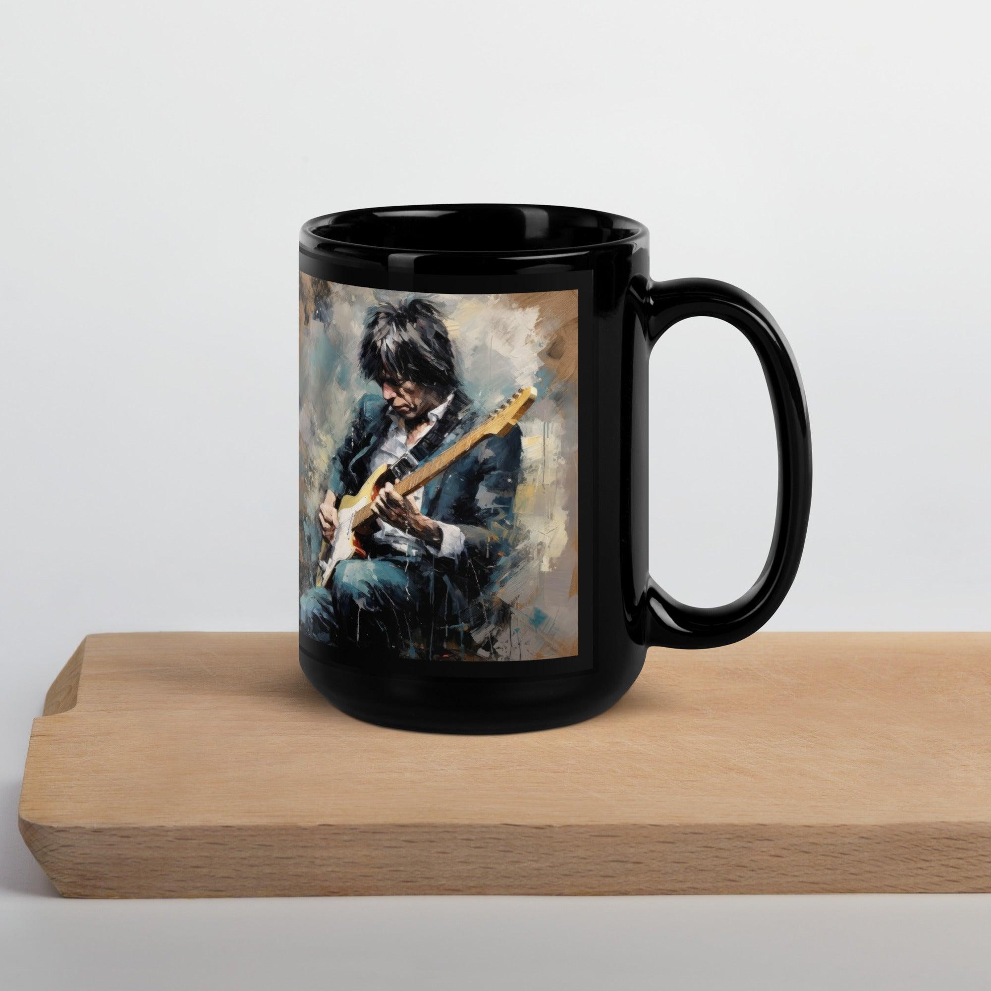 Virtuoso Voyage Black Glossy Mug - Beyond T-shirts