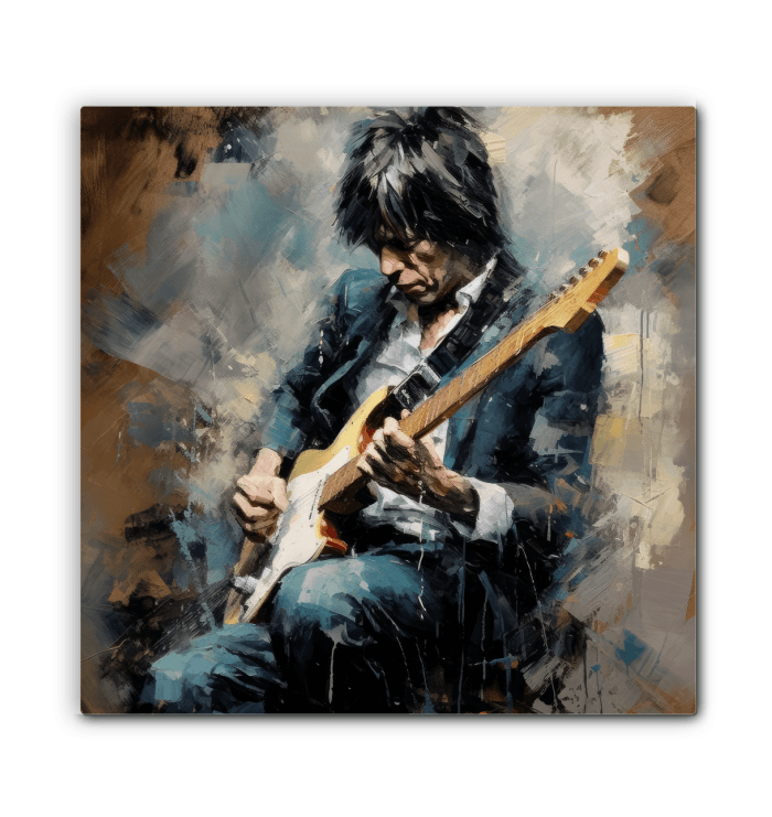 Virtuoso Voyage canvas art in a living room setting